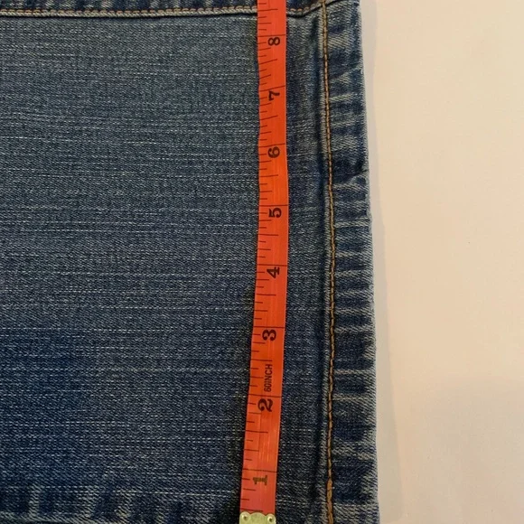 Wrangler Aura Woman’s Medium Washed Lightly Distressed Jeans 12 Regular Short - Picture 9 of 15